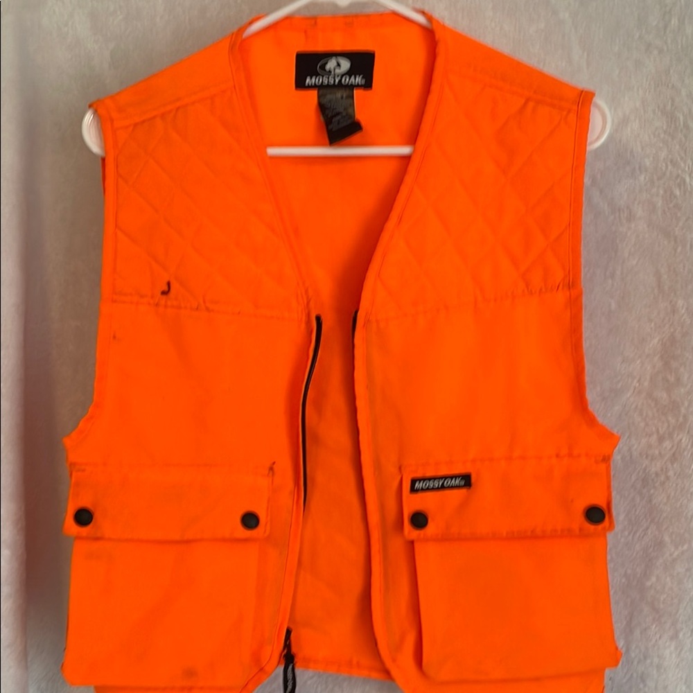 Mossy Oak Orange Youth Hunting Vest